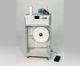 Banderoliermaschine BA /, mit fahrbahrem Gestell und Großrollenhalter