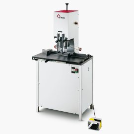 STAGO PB S Zweispindel-Papierbohrmaschine mit Schiebetisch und automatischen Fußtaster