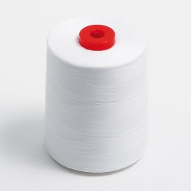 Mischzwirn S /, weiß, Baumwolle / Polyester