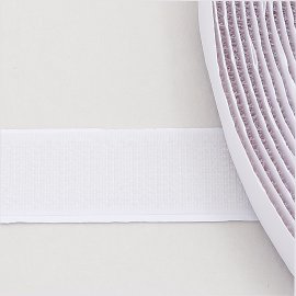 hook tape white, 20 mm