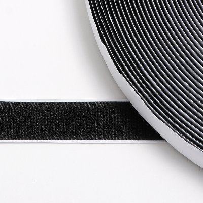 hook tape black, 25 mm