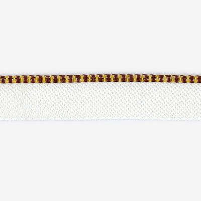 head band burgundy-yellow