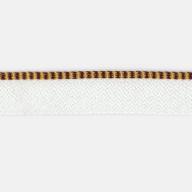 head band burgundy-yellow