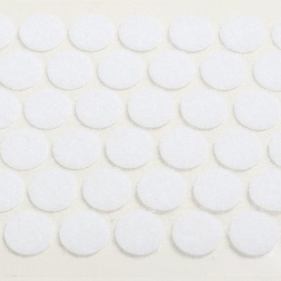 Flauschscheibe weiß, Ø 19 mm