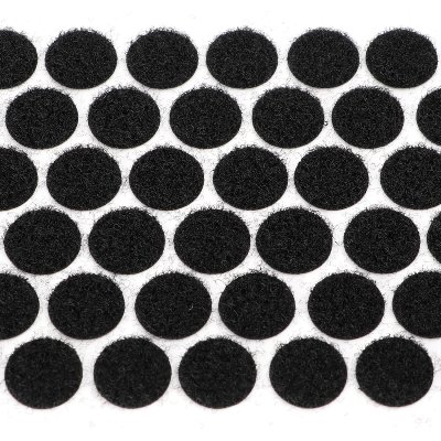 Flauschscheibe schwarz, Ø 33mm