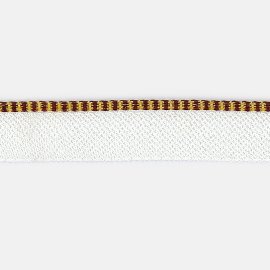 head band burgundy-yellow