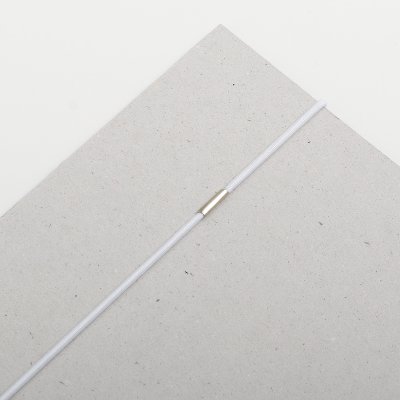 elastic cord white, 2 mm