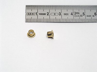 eyelet type 25, brass-plated