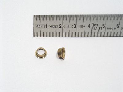 eyelet type 8E, brass-plated