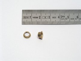 eyelet type E, brass-plated