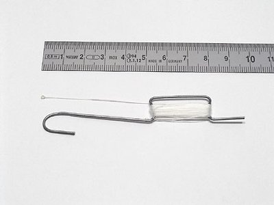 hook with polyester thread