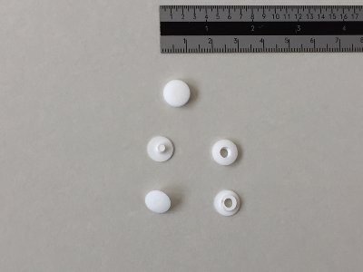 rivet plastic 2 mm, extra flat