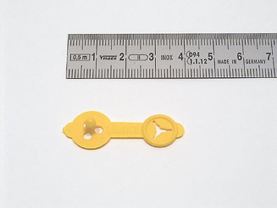 envelope clip, yellow