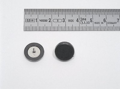 Plakatbutton, Ø 14 mm, Kunststoff, schwarz