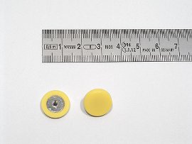 Plakatbutton, Ø mm, Kunststoff, gelb