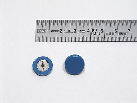 Plakatbutton, Ø mm, Kunststoff, blau