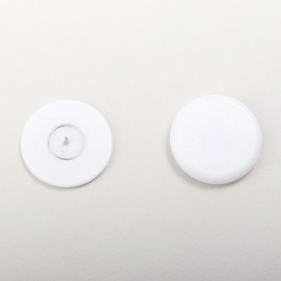 Plakatbutton, Ø 30 mm, Kunststoff, weiß