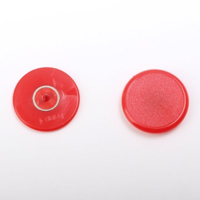 Plakatbutton, Ø 30 mm, Kunststoff, rot