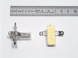 alligator clip with safety pin