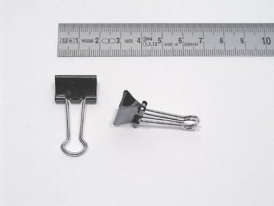 Foldback-Klammer, 19 mm, schwarz, Füllung: bis 7 mm