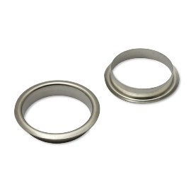 Greiflochringe aus Metall, vernickelt, Größe: Ø , mm (innen)