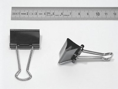 Foldback-Klammer, 32 mm, schwarz, Füllung: bis 13 mm