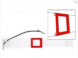 Datumsweiser, Größe 22, rot, Fenster außen: H 12 mm x B 14 mm