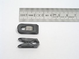 paper clip black, plastic