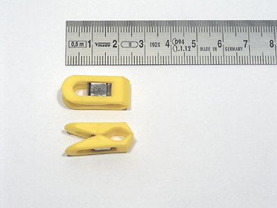 Datumsklammer (Multi Clip), gelb, Größe: 25 mm x 10 mm