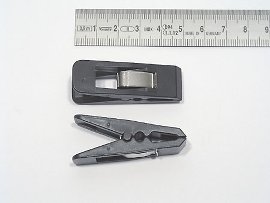 paper clip black, plastic