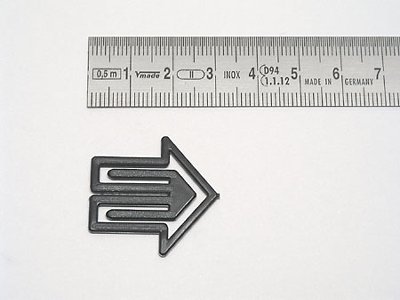 Datumsreiter, Pfeil, schwarz, Pfeilbreite: 30 mm