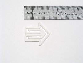 Datumsreiter, Pfeil, weiß, Pfeilbreite: mm