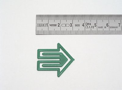 Datumsreiter, Pfeil, grün, Pfeilbreite: 30 mm