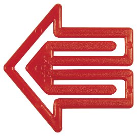 date indicator, arrow, red,