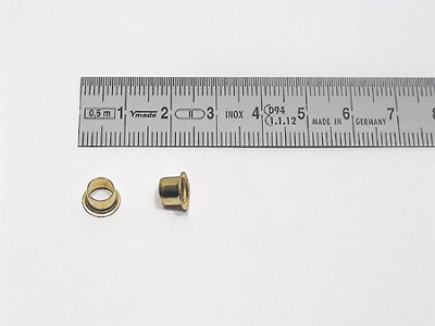 eyelet 8E5 long, brass-plated