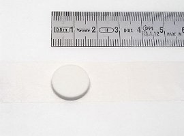 cd-button white, self-adhesive
