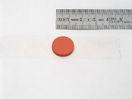 cd-button red, self- adhesive