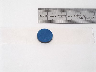 cd-button blue, self-adhesive