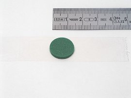 cd-button green, self-adhesive