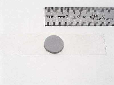 cd-button grey, self-adhesive