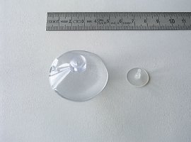 suction cups with button + pin