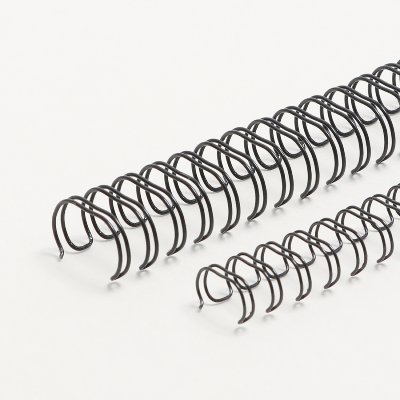 Economy Drahtringe, Ø = 4,8 mm, schwarz, 3/16" Teilung 3:1, A4