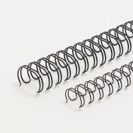 Economy Drahtringe, Ø = , mm, schwarz, /" Teilung :, A