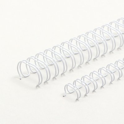 Economy Drahtringe, Ø = 28,5 mm, weiß, 1 1/8" Teilung 2:1, A4