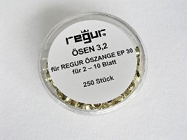 Ösen Typ ,, vermessingt, für Loch- und Ösenzange