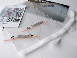 Sichtmailtasche DIN lang, seitl. offen, mm x mm + mm Klappe