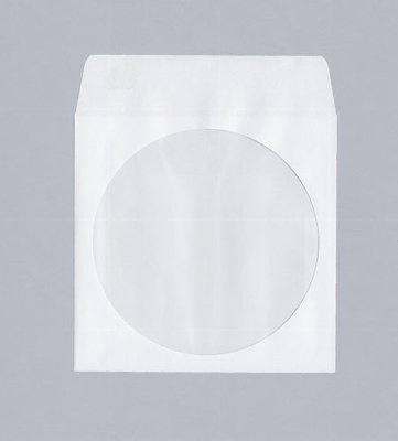 CD paper pocket with flap