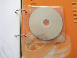 CD transparent cover with flap