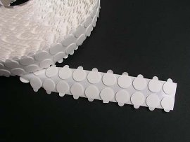 Doppelseitige Klebepunkte, mm, beidseitig stark haftend, mm PE-Schaum, Abdeckpapier mit Anfasslasche, . Stück/Rolle