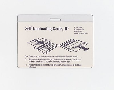 Identity card pocket 74x104 mm